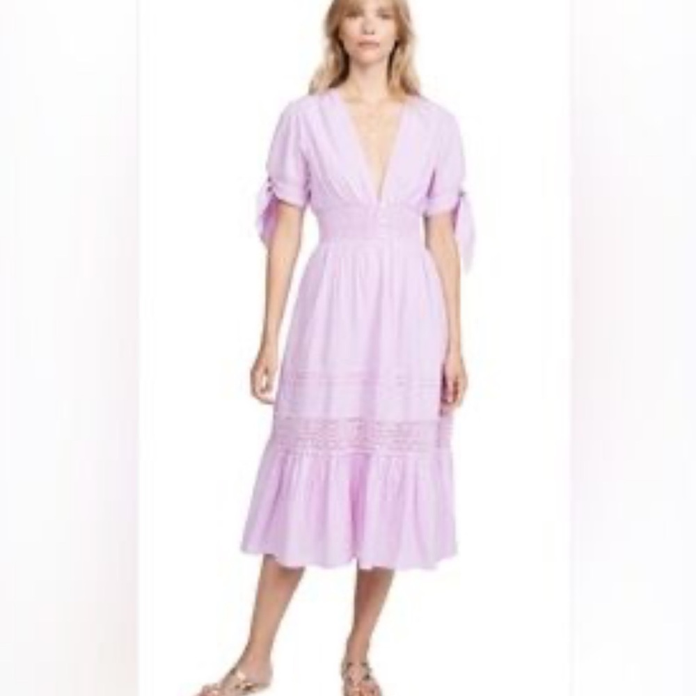 CleoBella, purple midi dress, Size Small